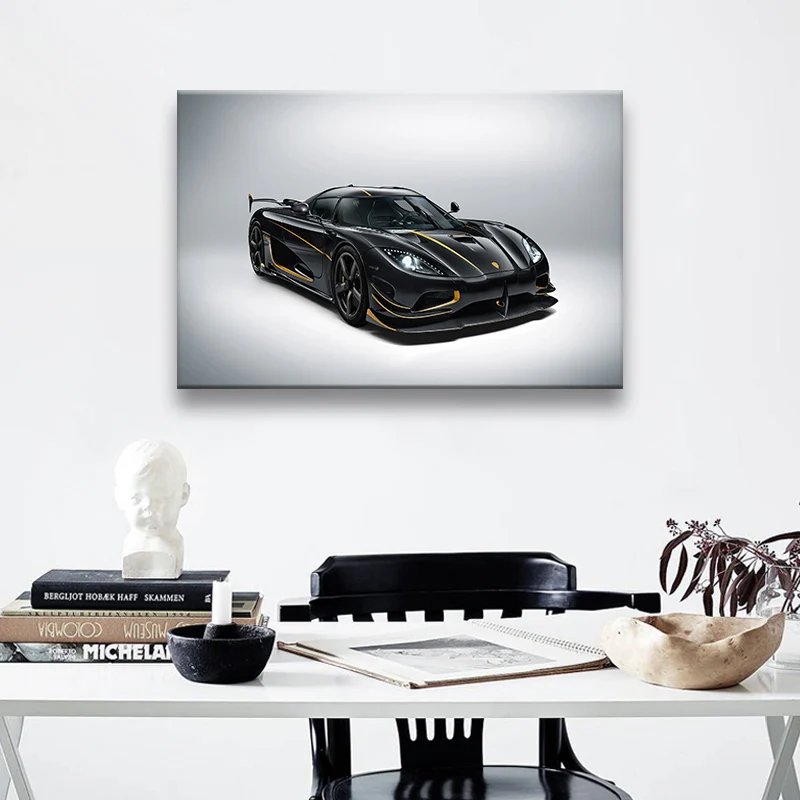 

Prints Painting Picture Supercar Poster Koenigsegg Agera RS Wall Artwork Home Decor Modular Canvas Poster Modern For Living Room