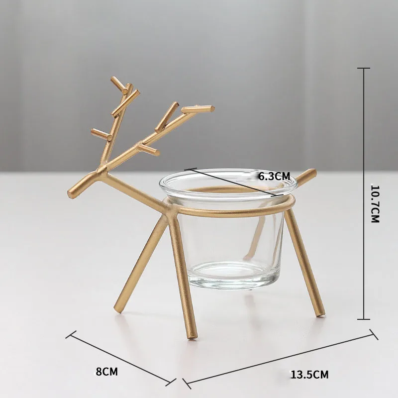 2 шт./лот металлический подсвечник украшение для дома геометрический фонарь