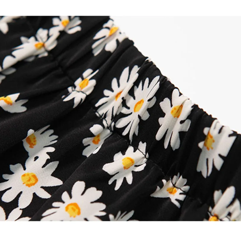 Женский комплект из 2 предметов genayua футболка и юбка 100% хлопка с цветочным принтом