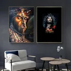 Абстрактная фигурка, Картина на холсте с Иисусом, настенные художественные плакаты, печатные портреты с Иисусом, настенные картины для гостиной, Настенный декор