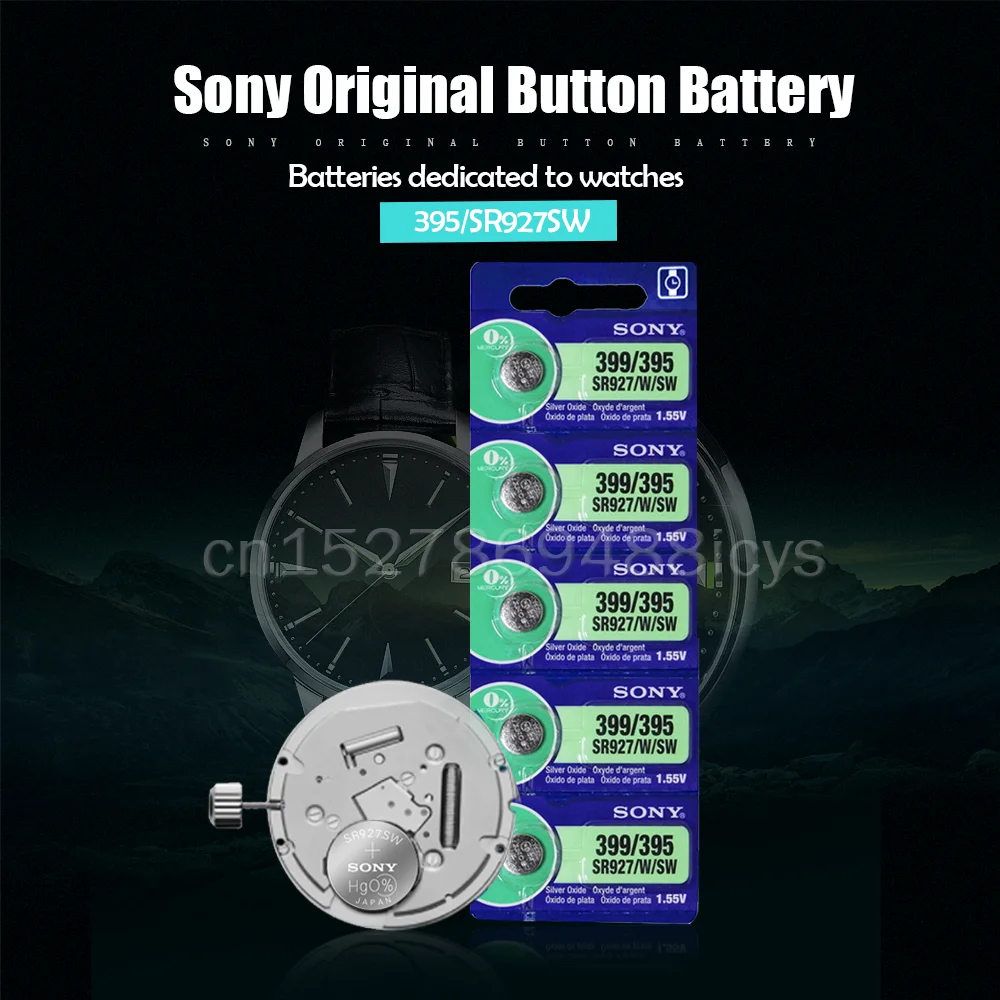 10 шт. оригинальный Sony 395 399 AG7 SR927SW SR927W SR927 LR927 LR927W 1 55 V Серебряный оксид батареи для