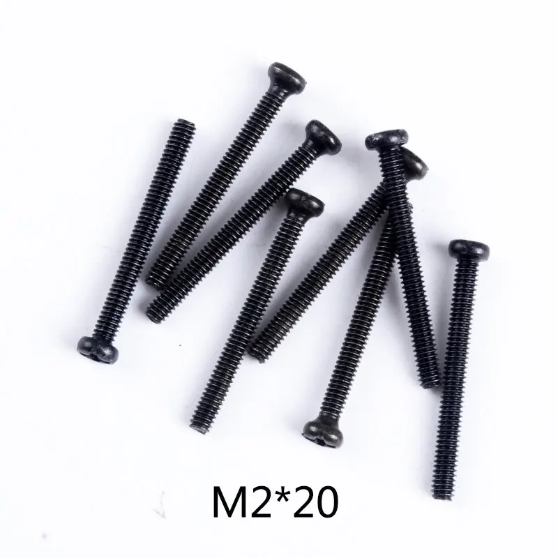 0112 Wltoys 12428 RC автомобиль запасные части саморезы с полукруглой потайной головкой Винты с плоской головкой и крестообразным шлицем половина штифт M2 M2.3 M2.5 M3 M4 винты для RC автомобиль - Цвет: 0112