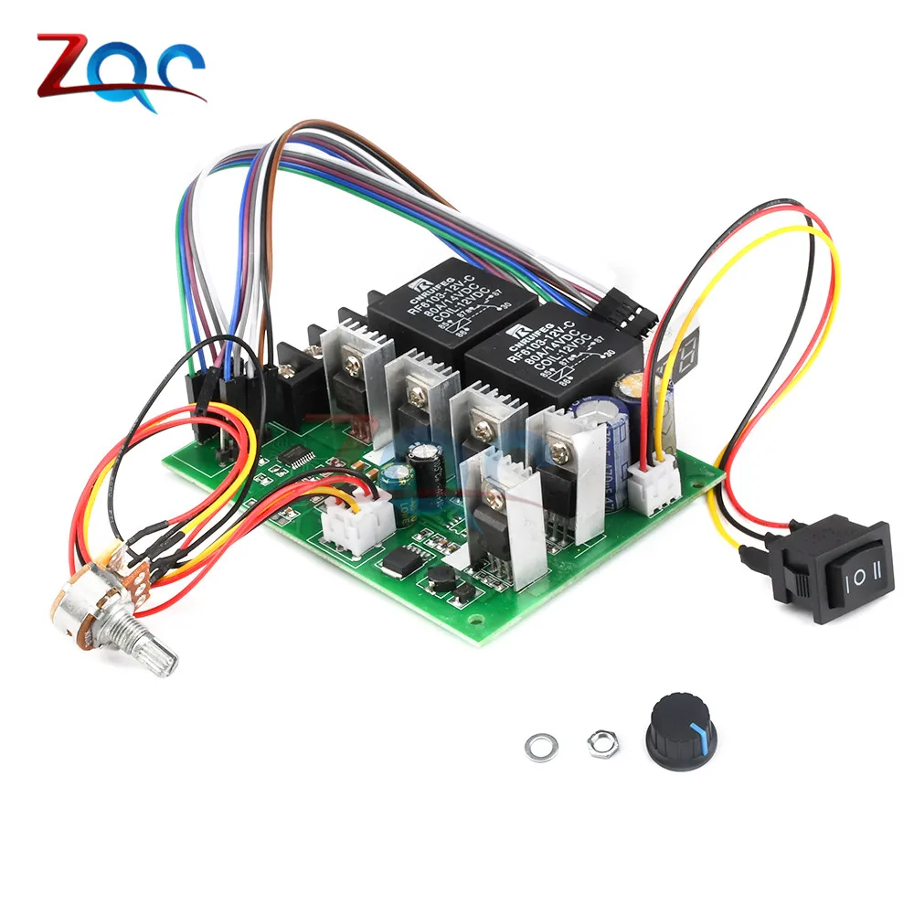 PWM контроллер скорости двигателя постоянного тока DC 10 55V цифровой светодиодный