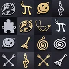 5 шт.лот из нержавеющей стали PI стетофон diy браслет Изготовление соединителя Шарм Оптовая Продажа Jig пазл соединители кулон для ювелирных изделий