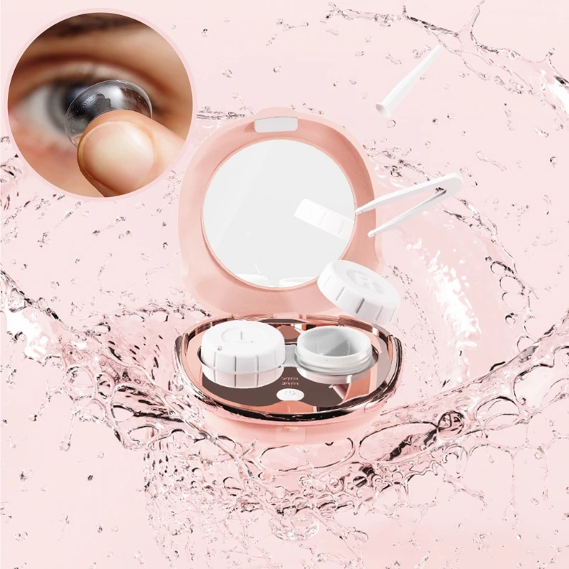 

CPDD Contact Lens Cleaner Machine Ultrasonic Contact Lens Cleaner with Independent Cleaning Box Design, Small & Portable
