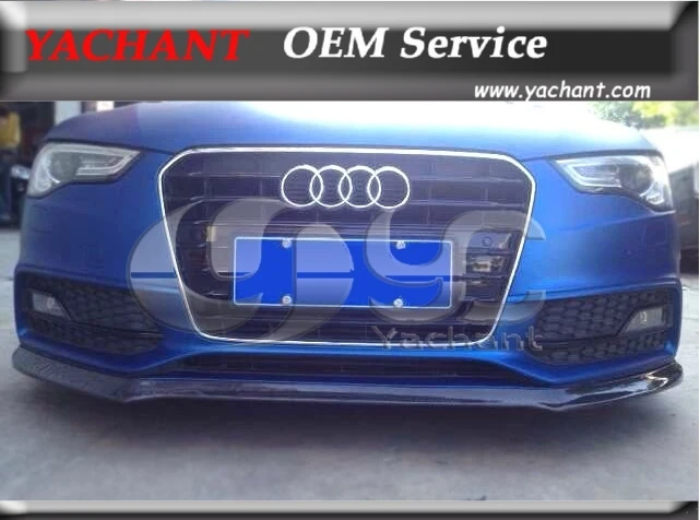 Передняя губа из углеродного волокна YC-Sport Style для 2012-2014 B8.5 S5 &amp A5 S-Line Coupe Sedan |