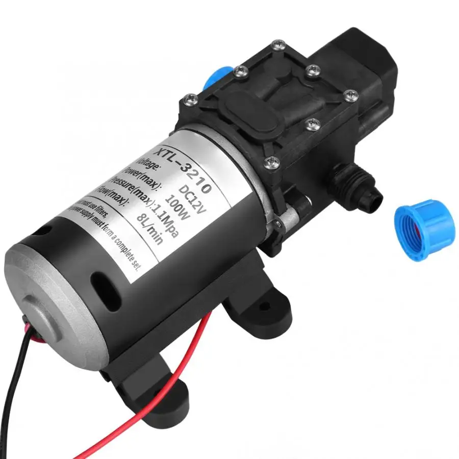 Работающего на постоянном токе 12 В в 100W 8L/мин 160Psi высокое Давление диафрагмы