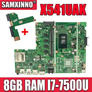 free board for asus x541ua x541uak x541uvk x541uj x541uv x541u f541u r541u motherboard laptop motherboard w 8gb ram i7 7500u free global shipping