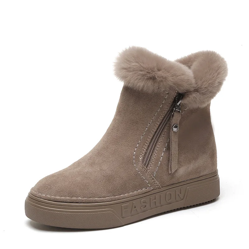 

Snow boots women short tube Korean version of the new velvet short boots women Martin boots wild cotton shoes women winter warm