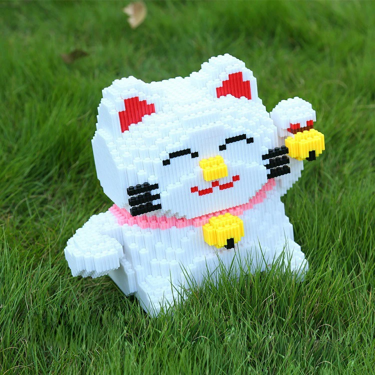 Мультяшная счастливая форта Кот деньги горшок соединяющий блок животные копилка