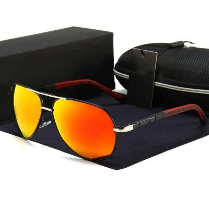 Винтажные авиационные металлические поляризационные солнцезащитные очки для