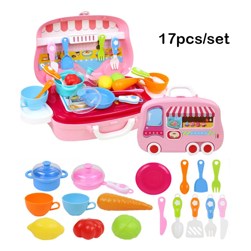 17 шт./компл. детский кухонный набор игрушки для девочек ролевые игры