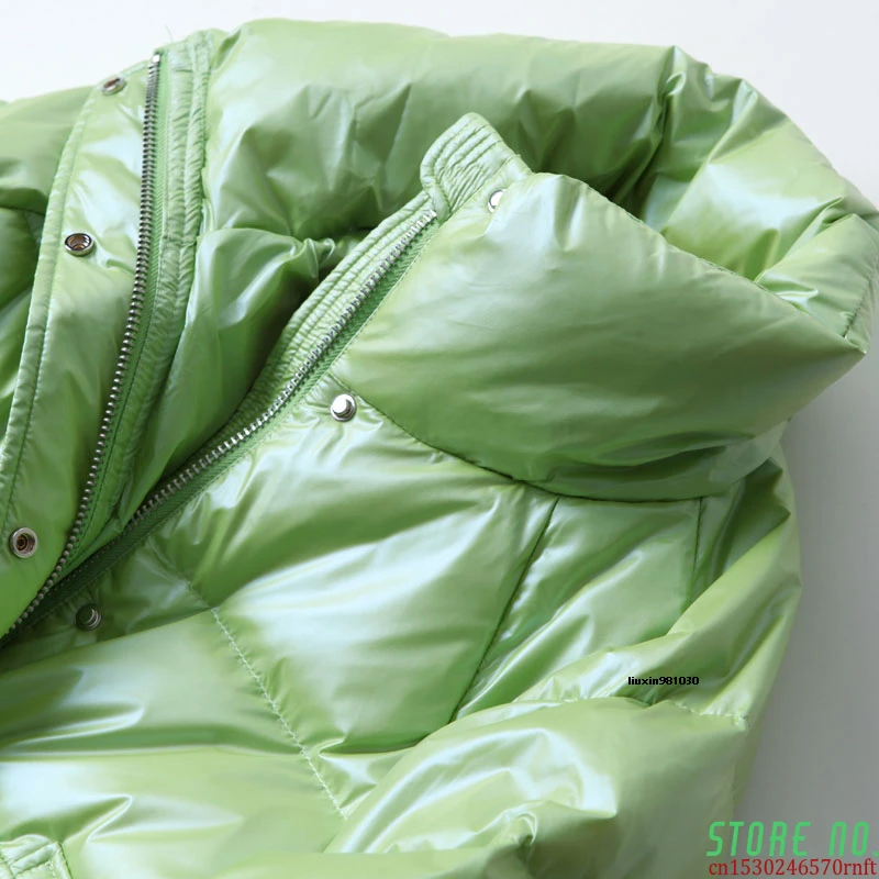 

2020 Winter Women's Jacket Bright Casual Loose Coat Warm Oversize Female Parka Puffed Candy Colors Warm Snow Down Outerwear YR92