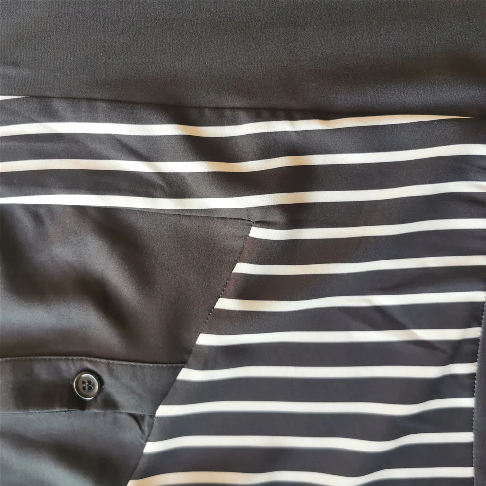 

Shirt Black Men Muslim Tops Summer 2021 Islamic Caftan Marocain Casual Stripe Asymmetric Long Sleeve Man Blouse Shirts Blousa