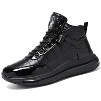 mens winter plus velvet high top casual shoes lightweight and trendy ski sports winter boots youth outdoor snow boots