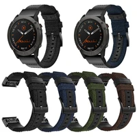 22 26mm nylon quick fit watchband strap for garmin fenix 6x 6 5x 5 plus 3 3 hr forerunner 935 945 smart watch easyfit wrist band