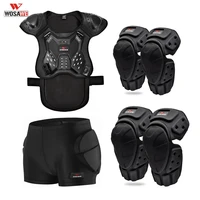wosawe men motorcycle suit armor vest hip protective short knee pad elbow pad racing motocross safety set protective gear