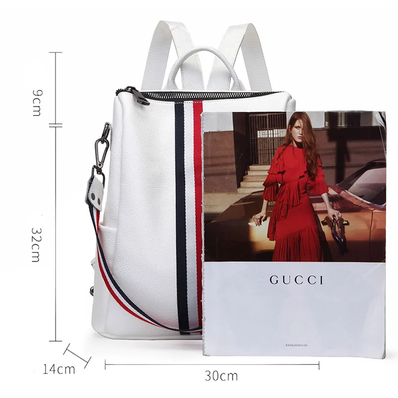 

Soft Genuine Leather Women's Backpack Travel Bag Korean Version of The Wild Fashion Shoulder Bag Women Backpack