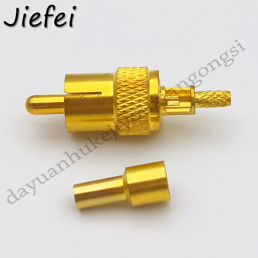 1 шт. Новый RCA штекер обжимной RF коаксиальный разъем прямой обжим для