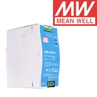 original mean well ndr 240 series meanwell dc 24v 48v 240w single output industrial din rail power supply