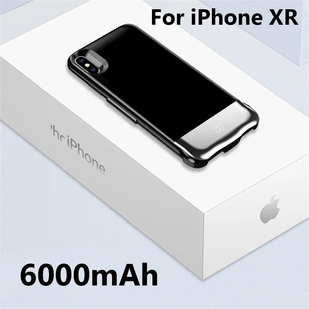 No Packing box Аккумулятор чехол для iphone 6s 6 7 8 Plus 5000/6000/8000mah зарядное устройство чехол для iphone XS Max XR зарядное устройство чехол - Цвет: No Packing box
