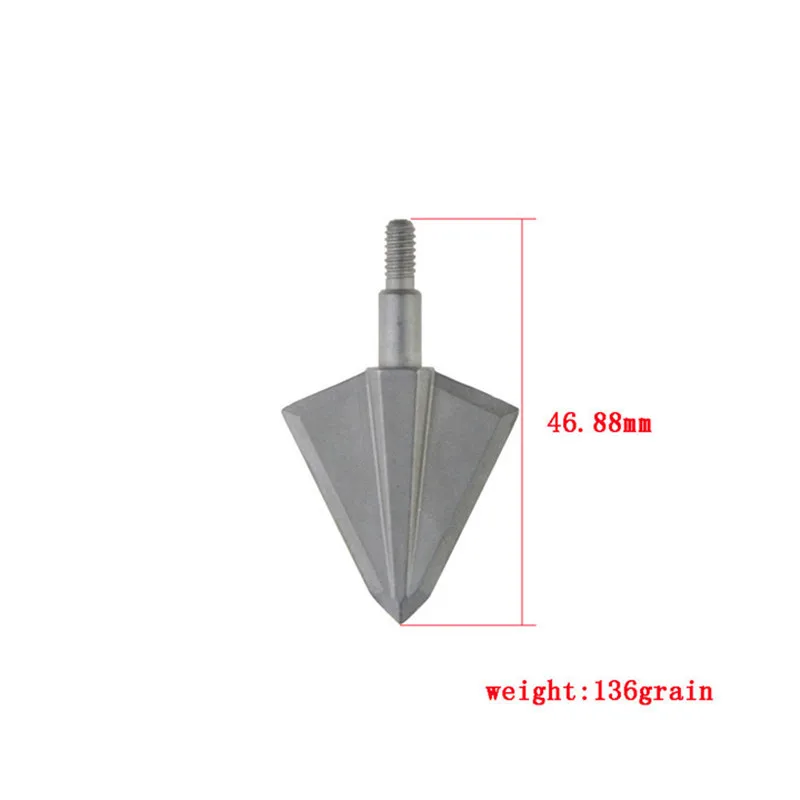 

3/6/12pcs Archery Fixed 2 Blades Broadhead 17-4PH Arrowhead Solid Wide Head Blade For Arrow Outdoor Hunting Shooting Accessories