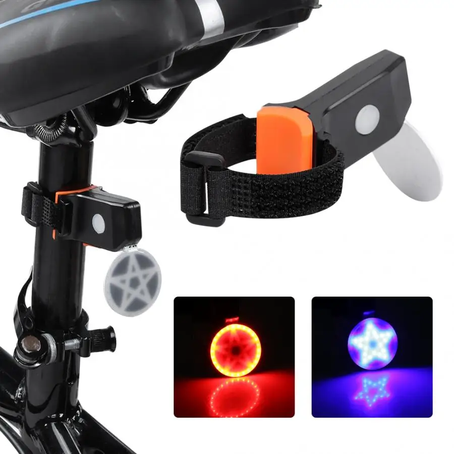 Задний фонасветильник для велосипеда красный и синий с USB-зарядкой | Спорт