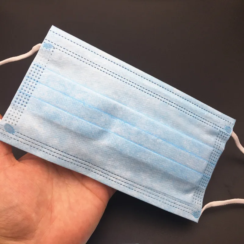 50 шт Прямая поставка одноразовые анти-пылезащитные Маски Рот Корейская Синяя