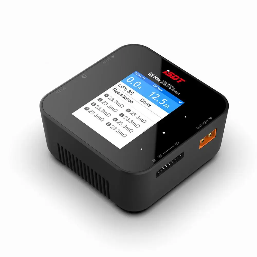 Зарядное устройство ISDT Q8 MAX Battgo Lipo зарядное балансирующее 30 А 1000 Вт DC 2-8S ЖК-дисплей