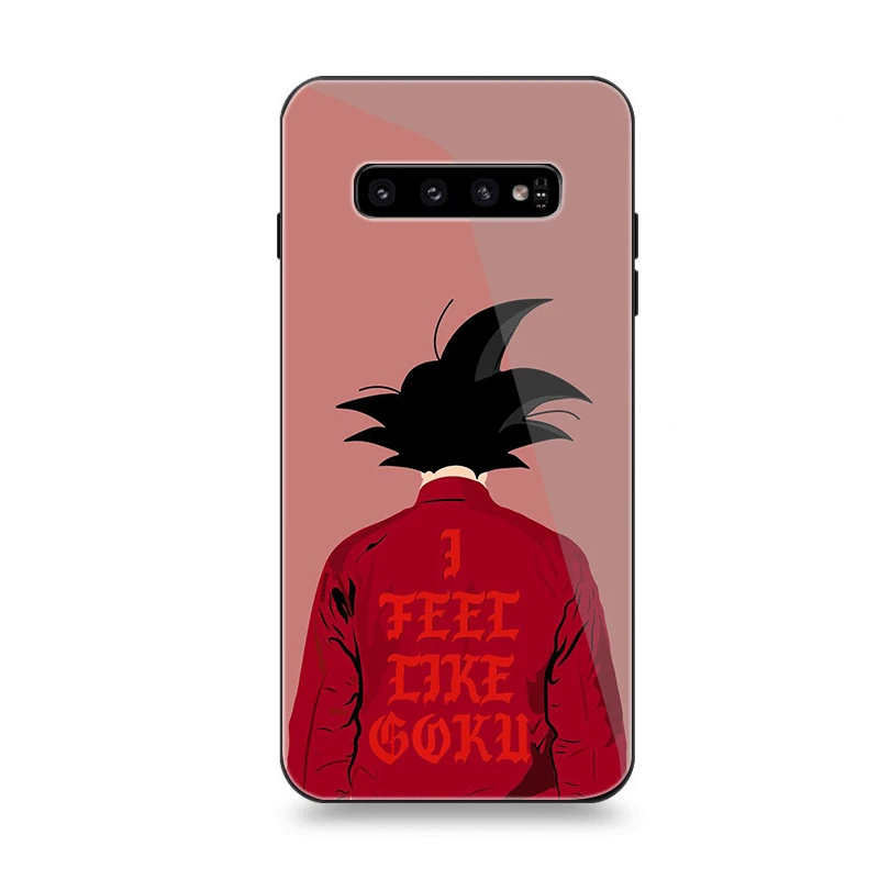 Чехол для телефона Стекло samsung A10 A20 A30 A40 A50 A60 A70 S7 край S8 S9 S10 плюс Dragon Ball Z DBZ Goku |