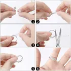 Приспособление для регулировки размера кольца Невидимый Прозрачный спиральный редуктор натяжения шнура, регулируемые размеры