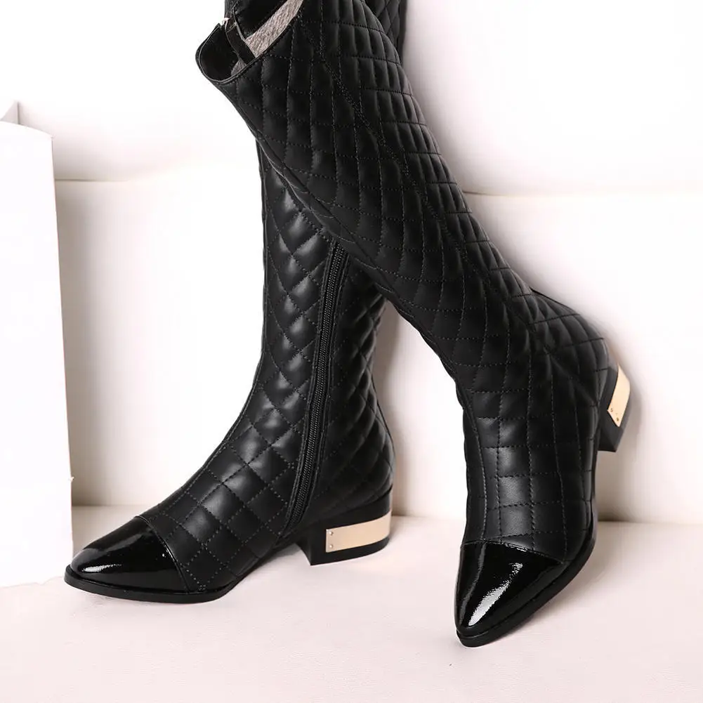 

Doratasia Big Size 33-45 Fashion 2020 Brand New Chunky Heels Keep Warm Winter Shoes Women Riding Boots