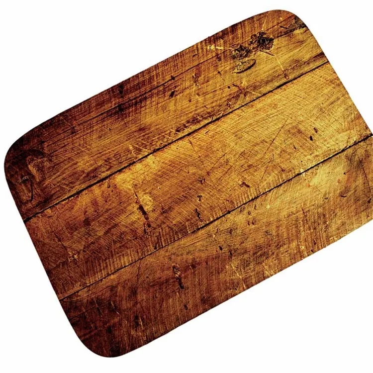 Wood Grain Retro Doormat for Entrance Door Carpet Kitchen Mat Bathroom Floor Mat Hallway Rugs and Carpets for Living Room Tapete