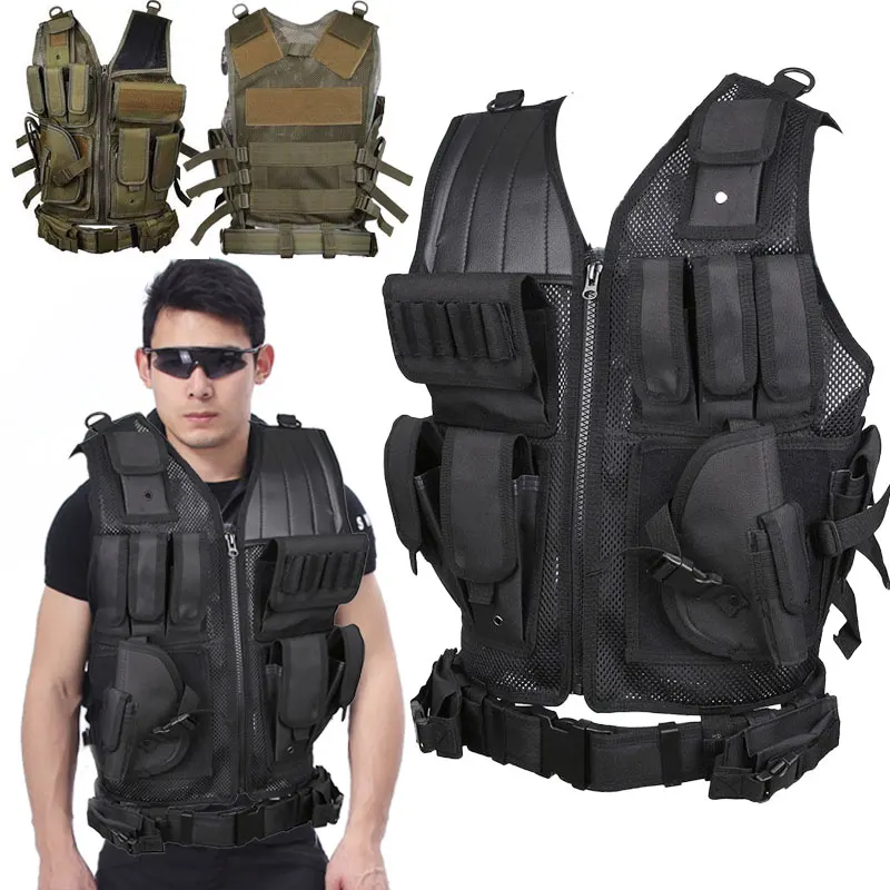 

Hot Tactical Vest Paintball Aisoft Attachment Combat Assault Rig Top Outdoor Hunting Accessories