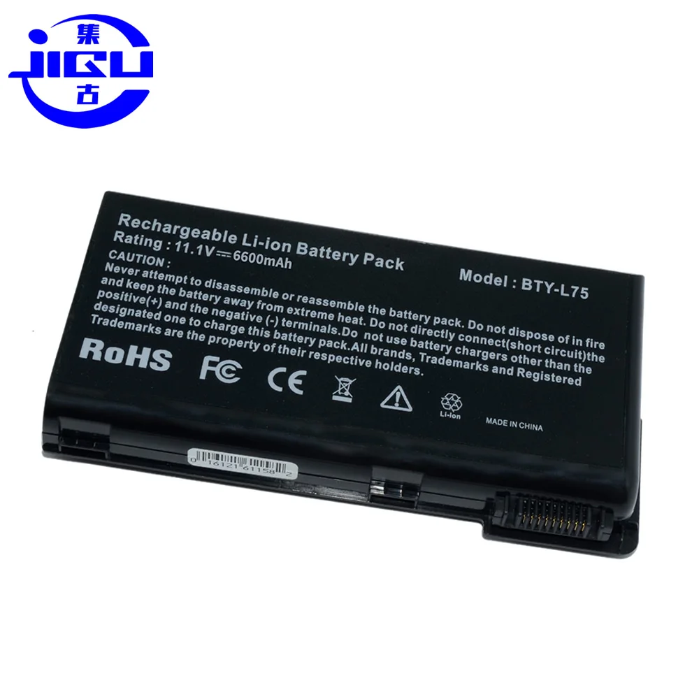 

JIGU 9CELLS Laptop Battery BTY-L74 BTY-L75 MS-1682 For MSI A5000 All Series CR600 A6000 A6200 CR610 CR620 CR700 CX600 CX700
