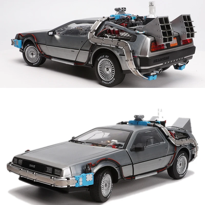 Модель литая автомобиля из сплава масштаб 1/18 часть 3 машина времени DeLorean