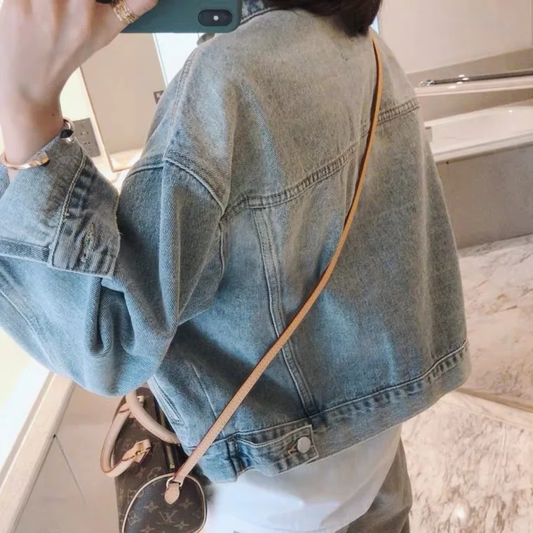 

Jeans Jacket Women Loose Korean Denim Jacket Spring and Autumn 2021 New Denim Jacket Women Jacket