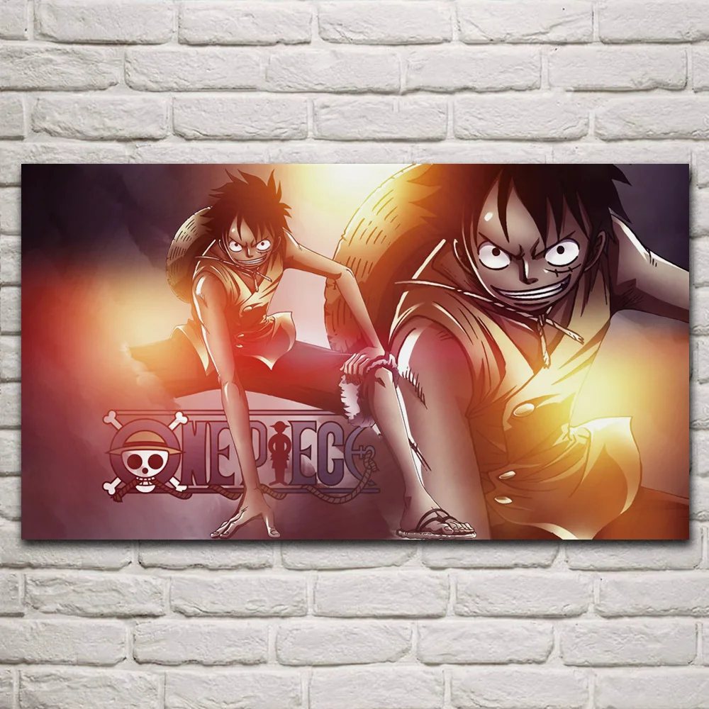 

Крутой Луффи Аниме парень художественные тканевые плакаты на стену картина домашнее Искусство гостиная украшение KQ363
