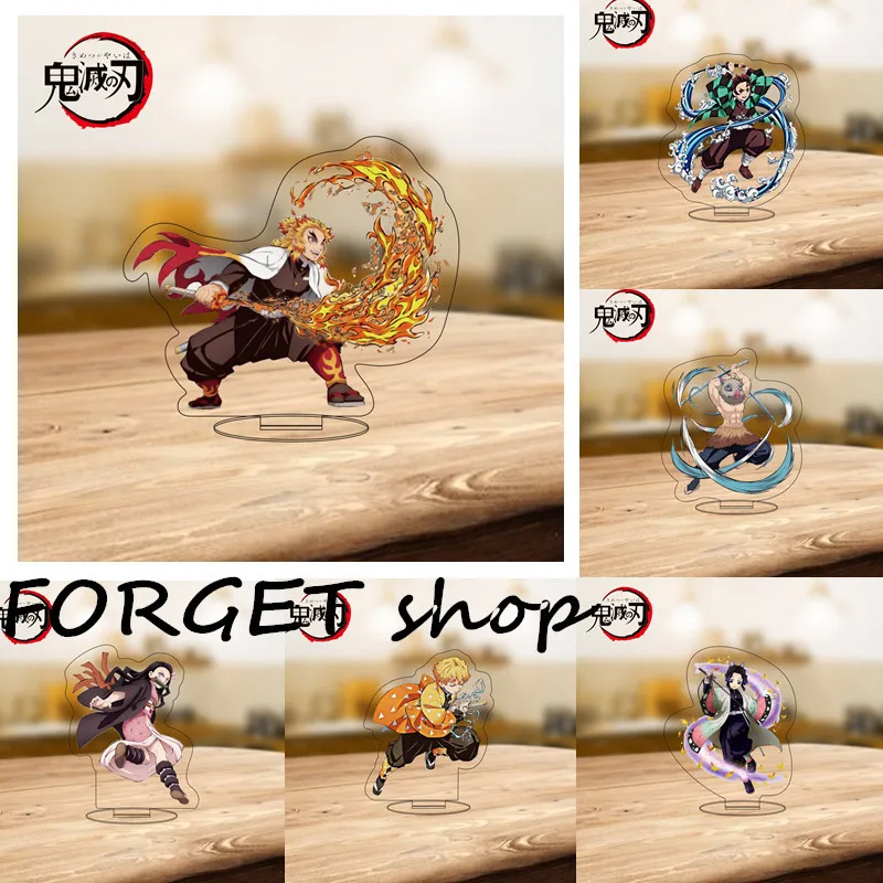 

Anime Demon Slayer Kimetsu No Yaiba Kamado Tanjirou Nezuko Kanawo Zenitsu Inosuke Giyuu Acrylic Stand Figure Model Toys Rengoku