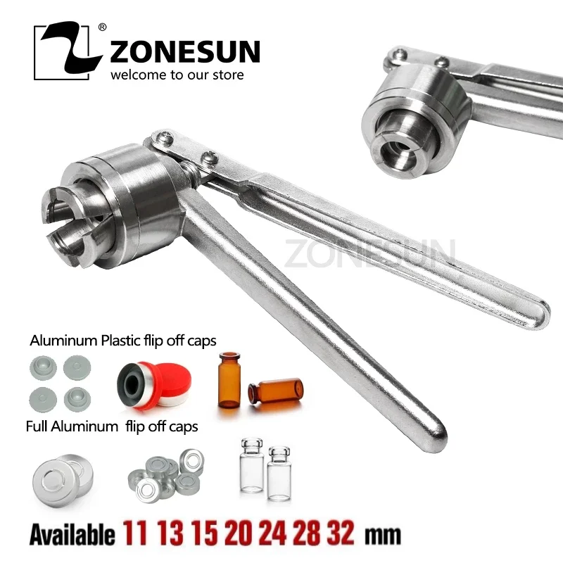 Щипцы для фармацевтических флаконов ZONESUN 28 мм обжимной инструмент медицинских