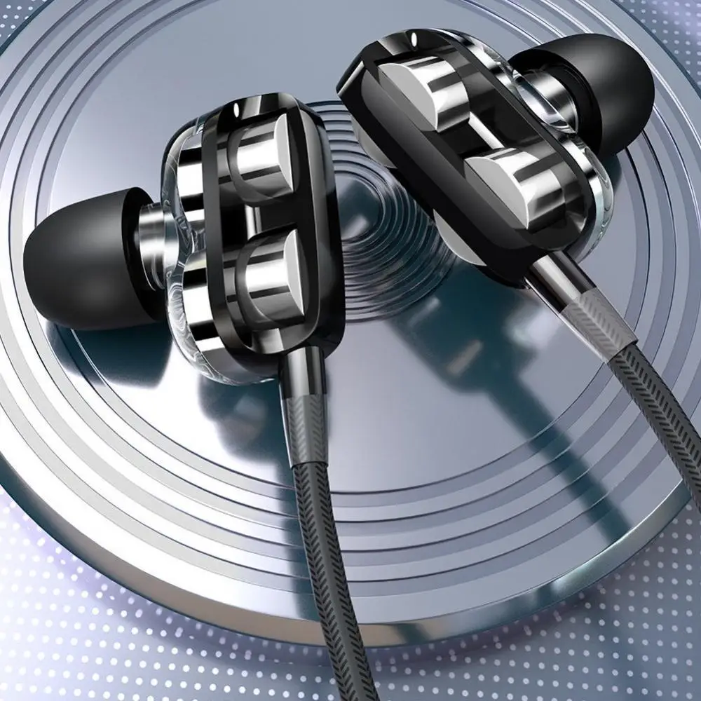 

Universal 3.5mm In-Ear Wired HiFi Music Game Earphone with Mic Headset for Phone