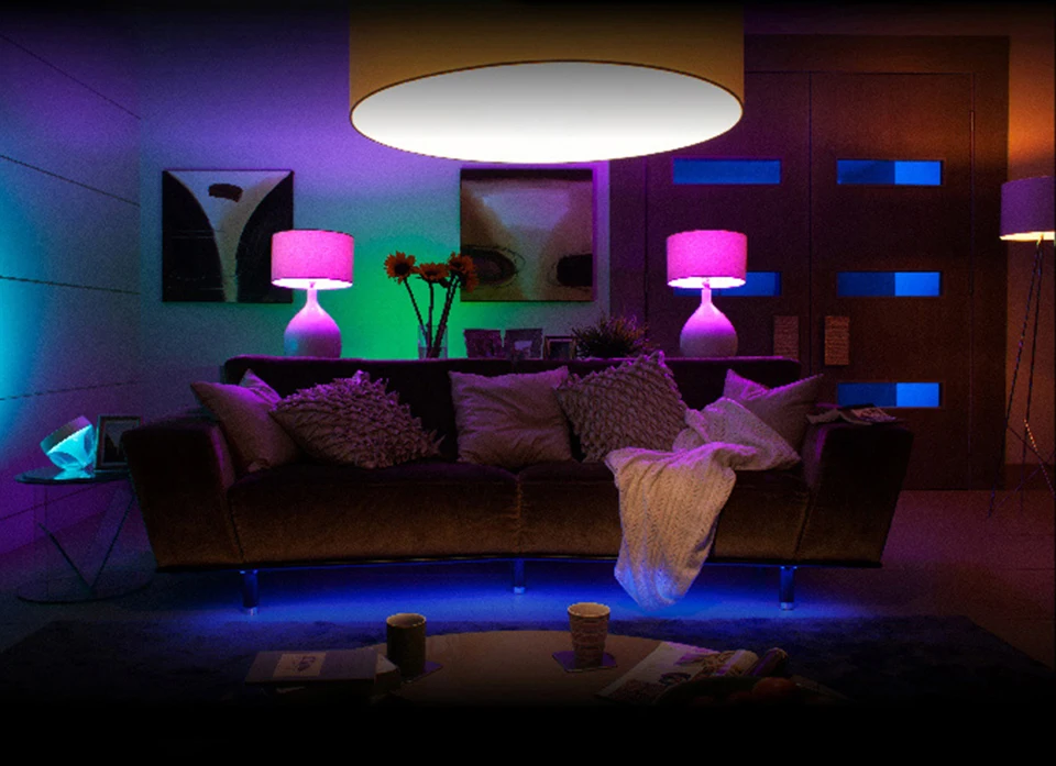 Затемняемый E27 светодиодный Bluetooth 4,0 умная лампа Wifi управление приложением RGB+ W RGB+ WW 15W AC85-265V сменный цвет