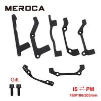 meroca mtb disc brake disc pmis adapter 160180203mm ispm aluminum alloy caliper adapter bicycle accessory