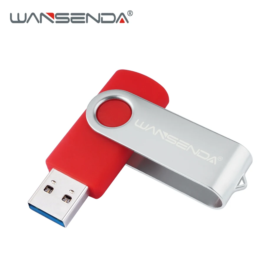 Новая usb 3 0 WANSENDA USB флешка Вращающаяся ручка накопитель 16 ГБ 32 64 Гб 128 256 Флешка