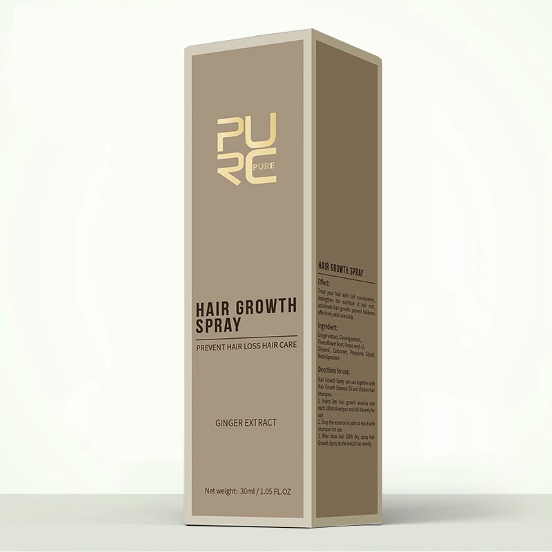 PURC 30 дневной спрей для роста волос укрепления жидкое восстановление быстро расти