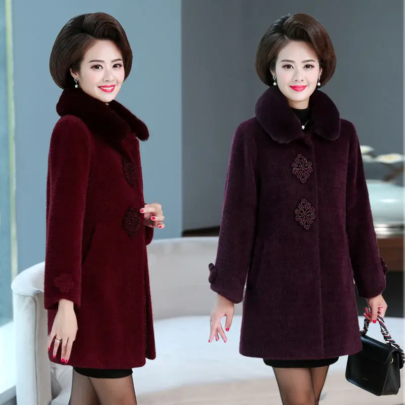 

2020 New Winter Women Cardigan Sweater Beautiful Fuzzy Long-sleeve Sweaters Long Coat Soft Women Cardigan Coats Size 5xl A73