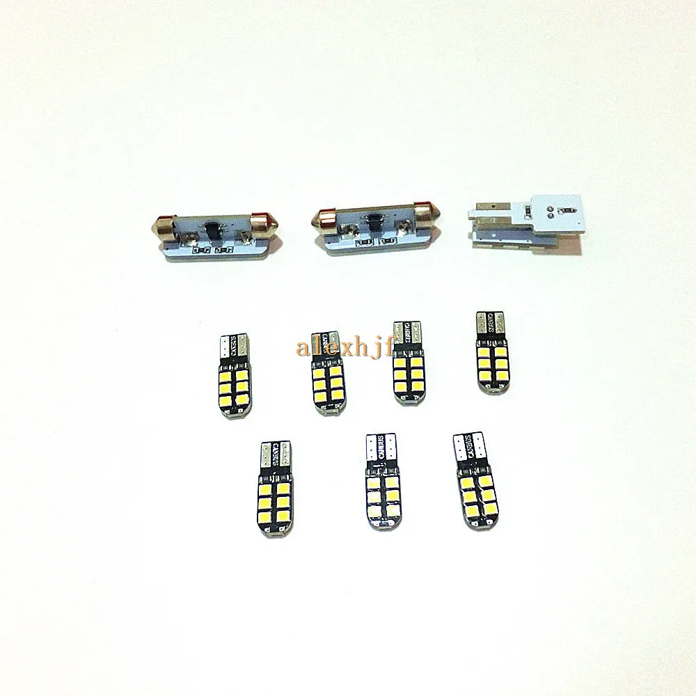 10 шт./партия светодиодные лампы для чтения салона автомобиля Volkswagen Touareg 5050 SMD 6000K