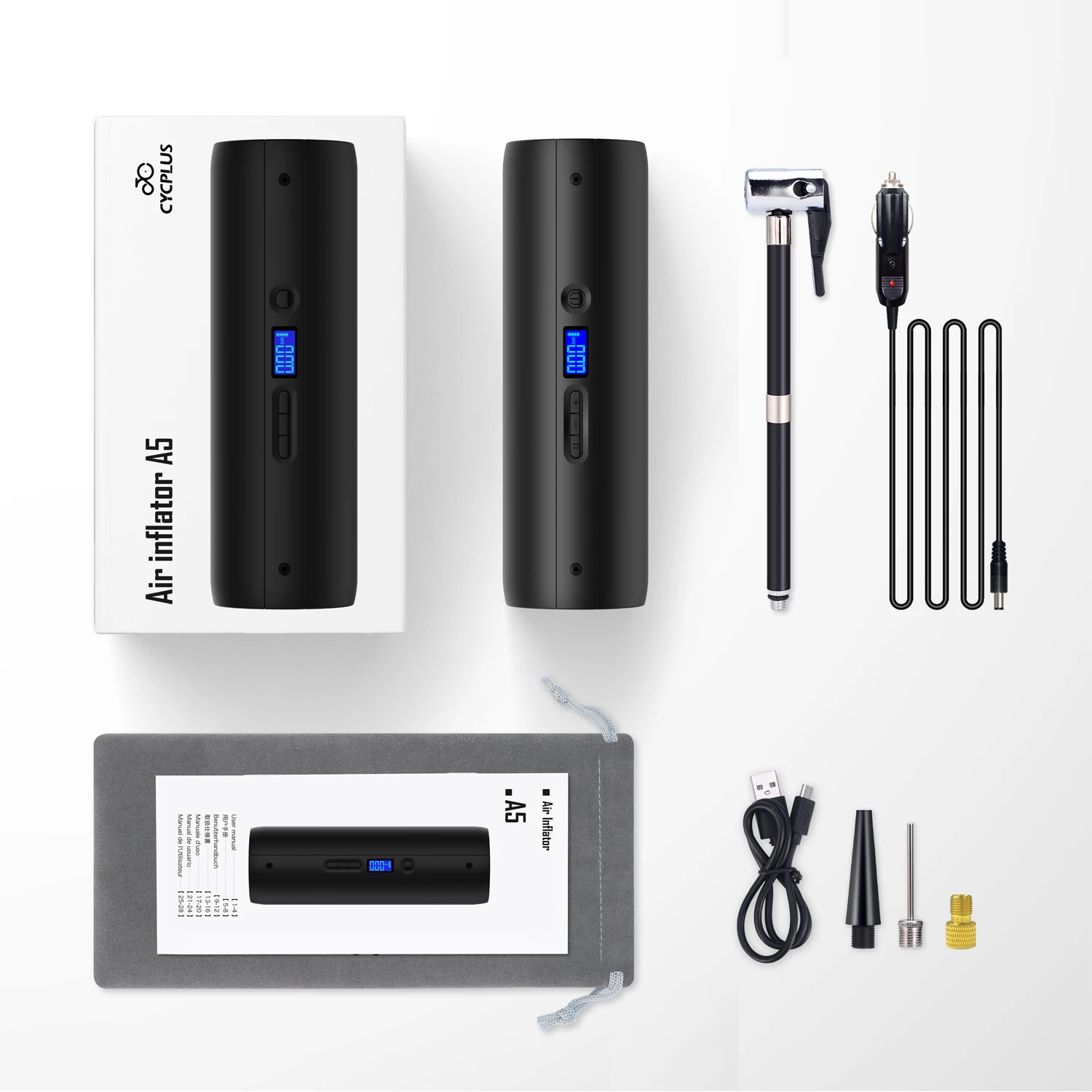 Precio Compresor De Aire Eléctrico Para Bicicleta, Bomba De Alta Presión Para Coche, 150psi, LED, Portátil, Banco De Energía, Encendedor De Cigarrillos, Bombas Para Bola De Bicicleta