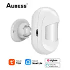 Умный датчик человеческого тела AUBESS Zigbee 3,0, инфракрасный датчик движения, детектор сигнализации, дистанционное управление через приложение, работает с Alexa Google Home