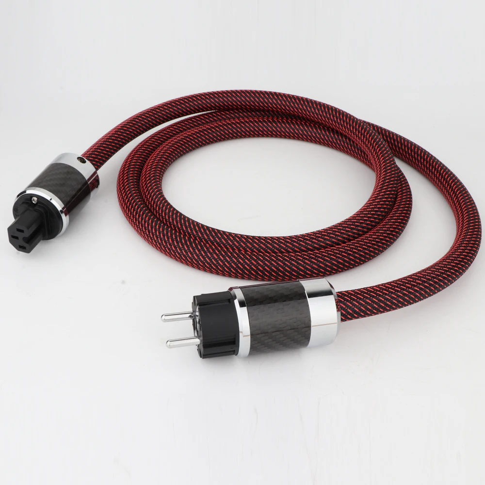 Высококачественный шнур питания Preffair из чистой меди США/ЕС Shuko сетевой кабель HIFI